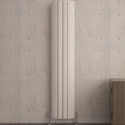 Carisa Gaia Oval Single Panel Vertical Aluminium Radiator