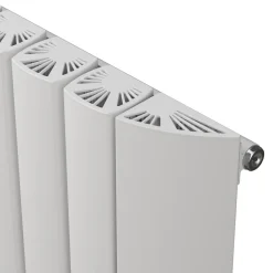 Carisa Gaia Oval Single Panel Vertical Aluminium Radiator