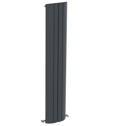 Carisa Gaia Oval Single Panel Vertical Aluminium Radiator