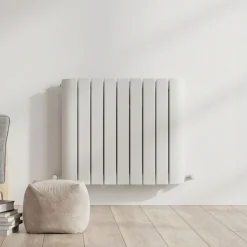 Carisa Gaia Oval Single Panel Horizontal Aluminium Radiator