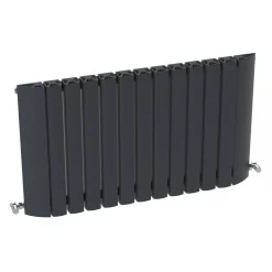 Carisa Gaia Oval Single Panel Horizontal Aluminium Radiator