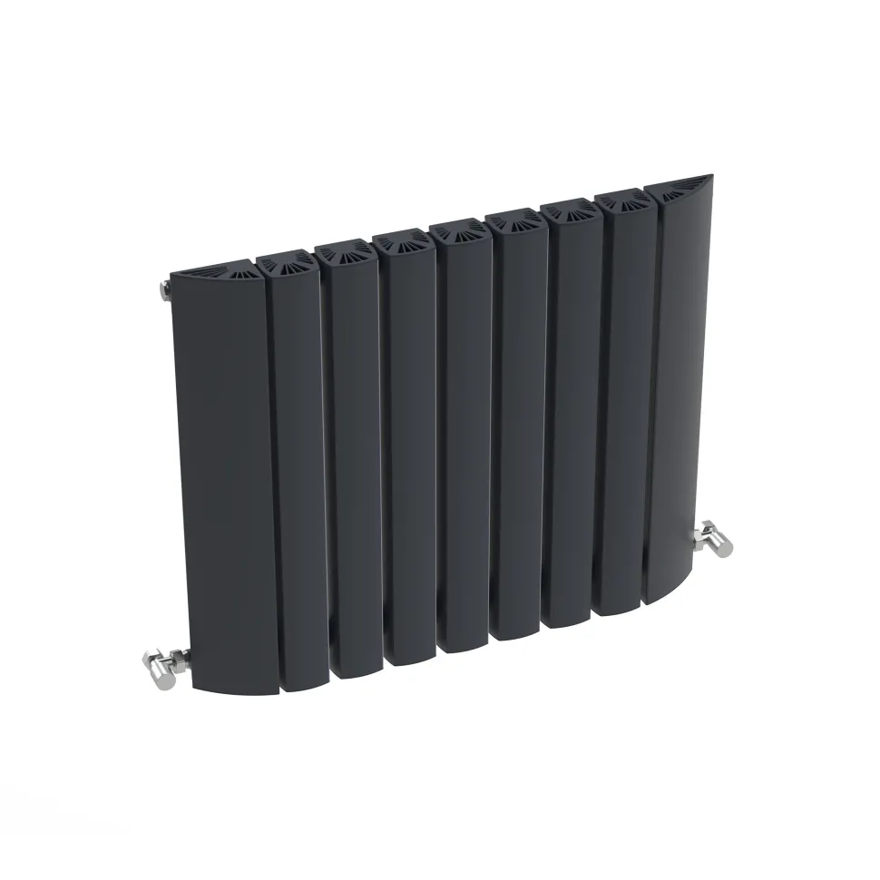 Carisa Gaia Oval Single Panel Horizontal Aluminium Radiator