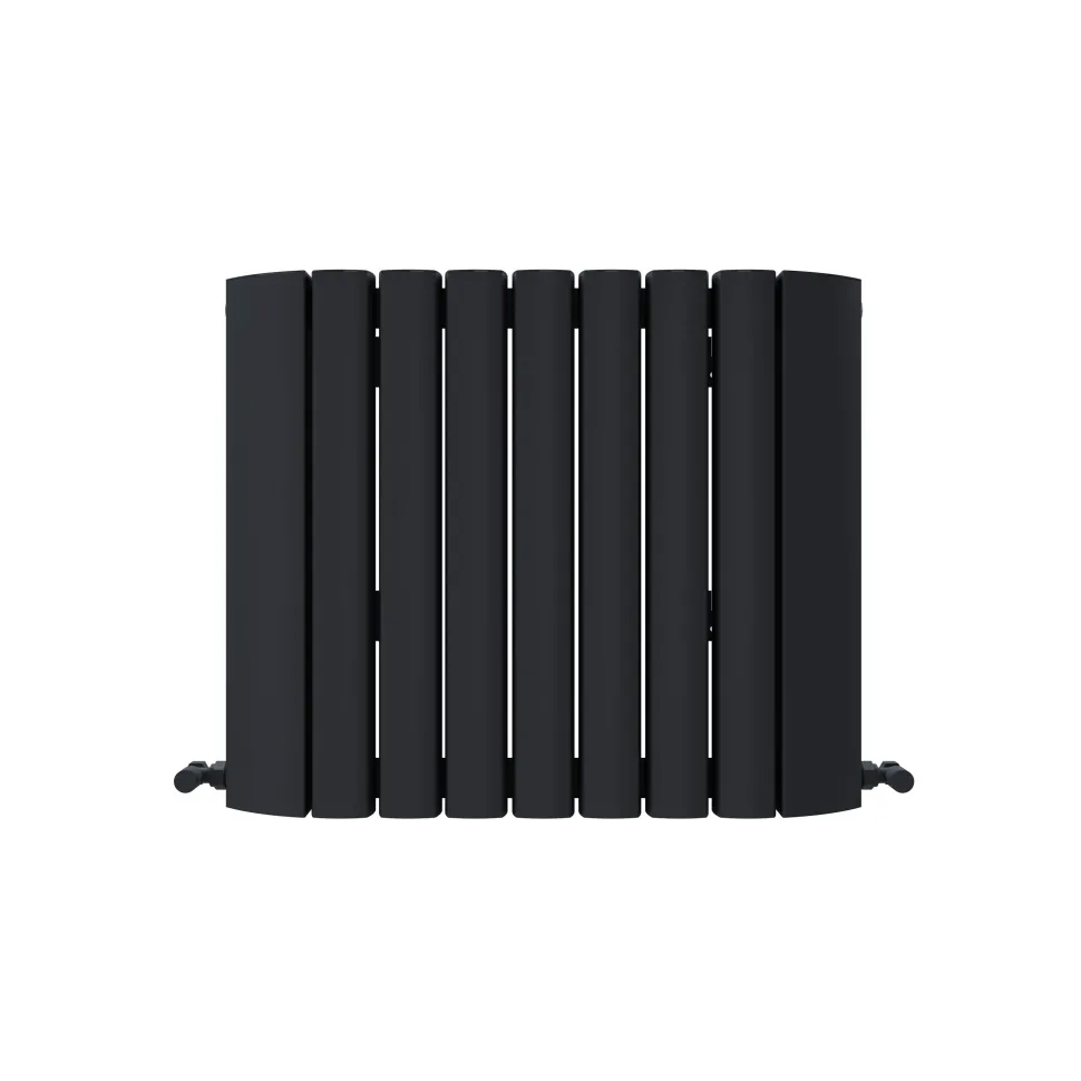 Carisa Gaia Oval Single Panel Horizontal Aluminium Radiator