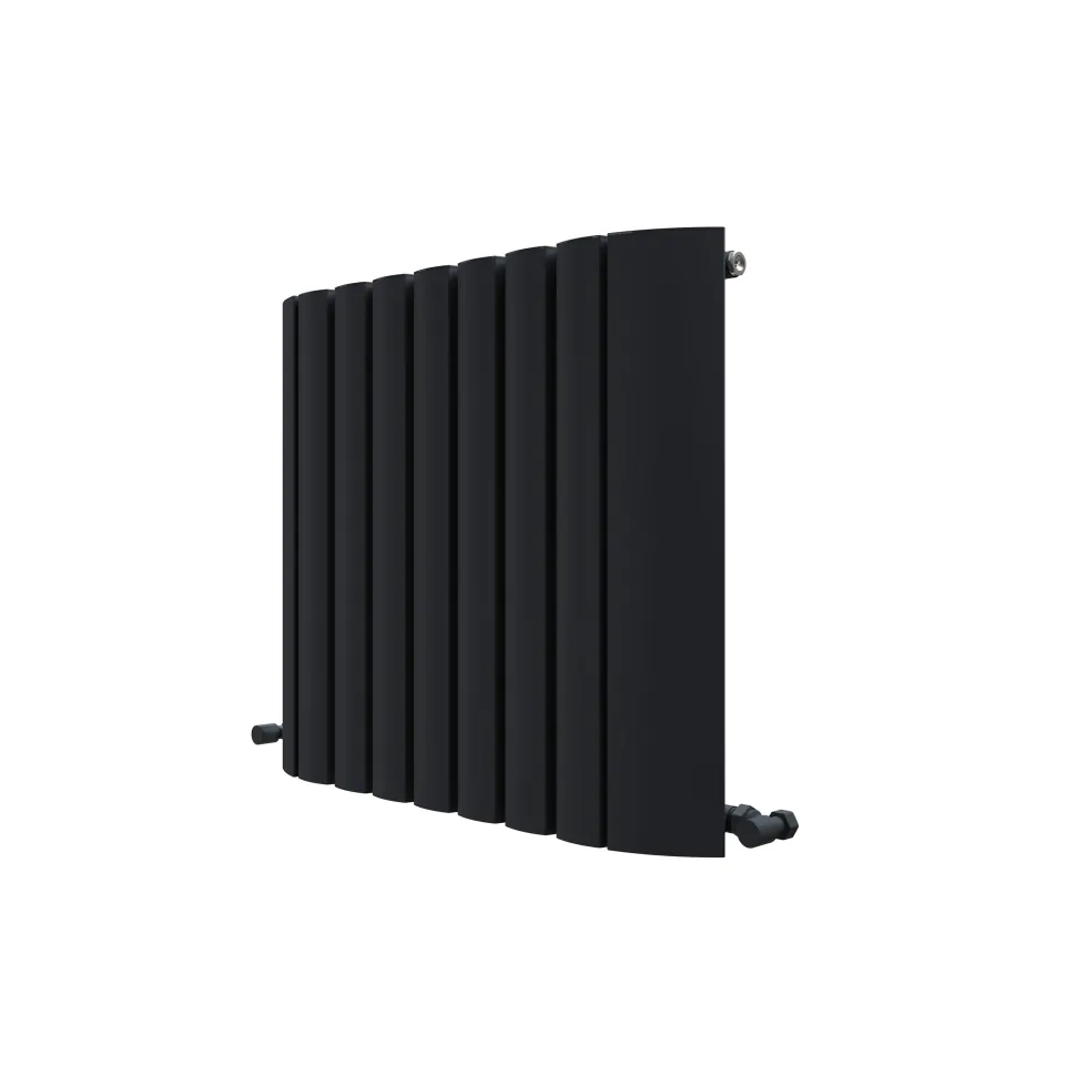 Carisa Gaia Oval Single Panel Horizontal Aluminium Radiator