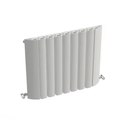 Carisa Gaia Oval Single Panel Horizontal Aluminium Radiator