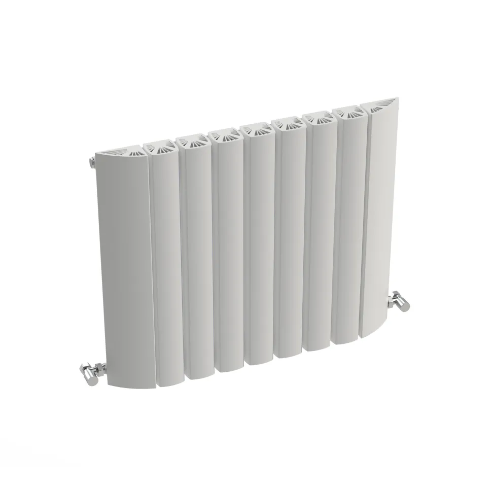 Carisa Gaia Oval Single Panel Horizontal Aluminium Radiator