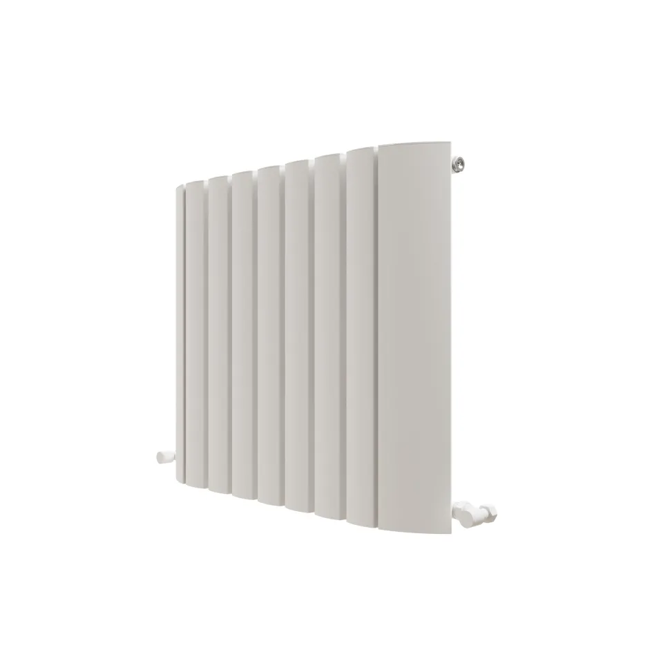 Carisa Gaia Oval Single Panel Horizontal Aluminium Radiator