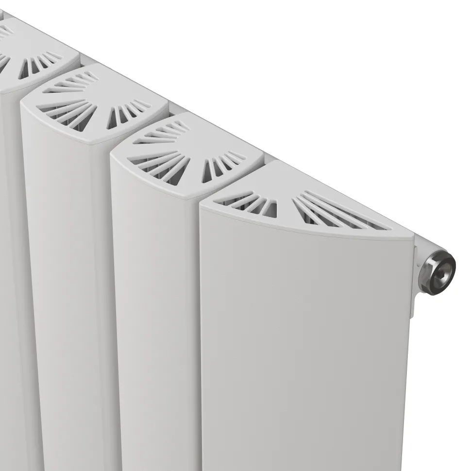Carisa Gaia Oval Single Panel Horizontal Aluminium Radiator