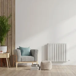 Carisa Gaia Oval Single Panel Horizontal Aluminium Radiator