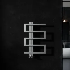 Carisa Ibiza Offset Stainless Steel Designer Heated Towel Rail