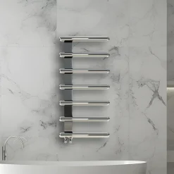 Carisa Ivor Offset Stainless Steel Designer Heated Towel Rail