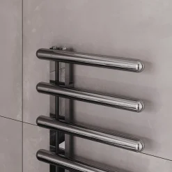 Carisa Ivor Offset Stainless Steel Designer Heated Towel Rail