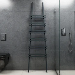 Carisa Jacobs Floor Mounted Ladder Aluminium Heated Towel Rail - 2000 x 535mm