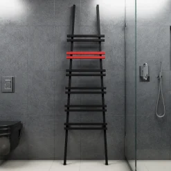 Carisa Jacobs Floor Mounted Ladder Aluminium Heated Towel Rail - 2000 x 535mm