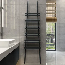 Carisa Jacobs Wall Mounted Ladder Aluminium Heated Towel Rail - 2000 x 535mm