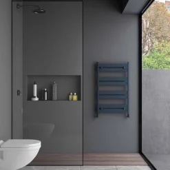 Carisa Ligne Flat Panel Aluminium Heated Towel Rail