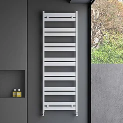 Carisa Ligne Flat Panel Aluminium Heated Towel Rail