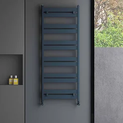 Carisa Ligne Flat Panel Aluminium Heated Towel Rail