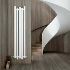 Carisa Motion Single Oval Panel Vertical Aluminium Radiator