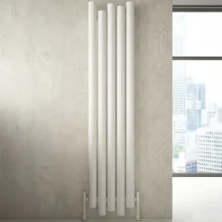 Carisa Motion Single Oval Panel Vertical Aluminium Radiator