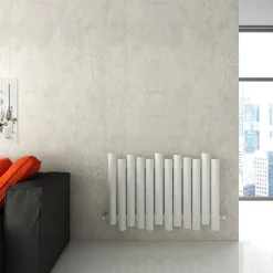 Carisa Motion Single Oval Panel Horizontal Aluminium Radiator