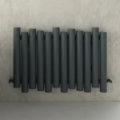Carisa Motion Single Oval Panel Horizontal Aluminium Radiator