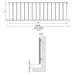 Carisa Nemo Single Panel Horizontal Aluminium Radiator
