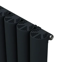 Carisa Otto Oval Single Panel Vertical Aluminium Radiator