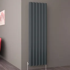 Carisa Otto Oval Single Panel Vertical Aluminium Radiator