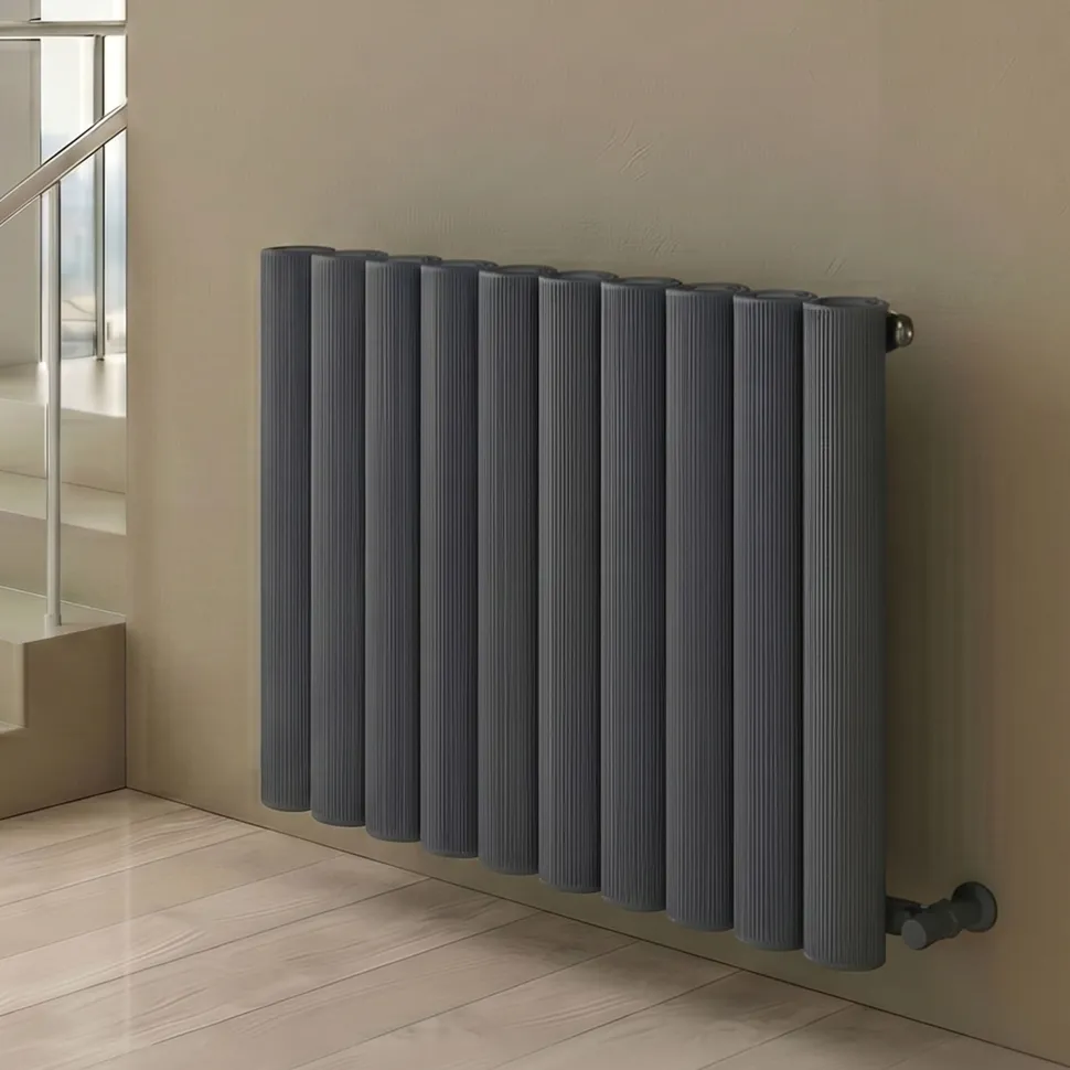 Carisa Otto Oval Single Panel Horizontal Aluminium Radiator