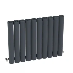 Carisa Otto Oval Single Panel Horizontal Aluminium Radiator