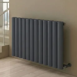 Carisa Otto Oval Single Panel Horizontal Aluminium Radiator