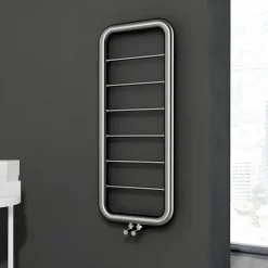 Carisa Paros Stainless Steel Designer Ladder Heated Towel Rail