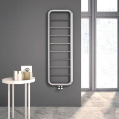 Carisa Paros Stainless Steel Designer Ladder Heated Towel Rail