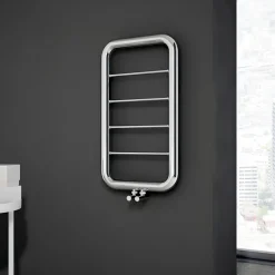 Carisa Paros Stainless Steel Designer Ladder Heated Towel Rail