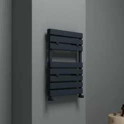 Carisa Plata Bath Flat Double Panel Aluminium Heated Towel Rail
