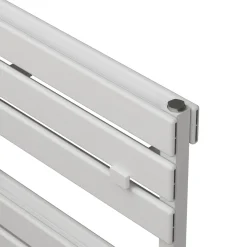Carisa Plata Bath Flat Double Panel Aluminium Heated Towel Rail