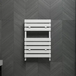 Carisa Plata Bath Flat Panel Aluminium Heated Towel Rail