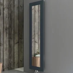 Carisa Quadro Vertical Mirrored Aluminium Radiator