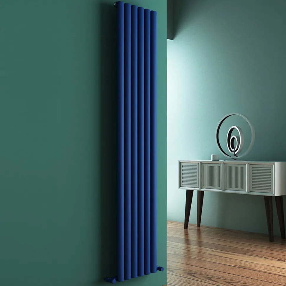 Carisa Tallis Oval Single Panel Vertical Aluminium Radiator