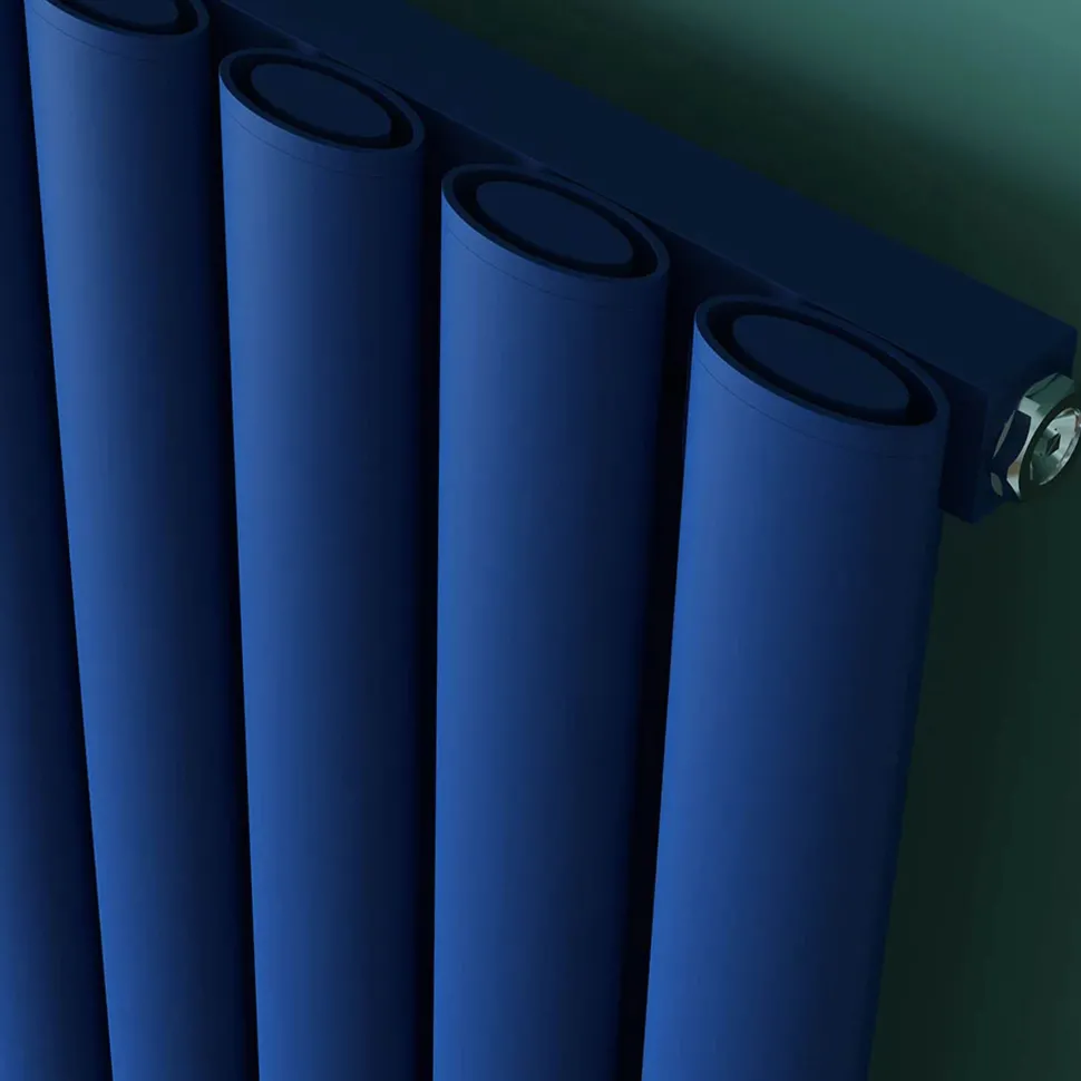 Carisa Tallis Oval Single Panel Vertical Aluminium Radiator