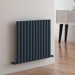 Carisa Tallis Oval Single Panel Horizontal Aluminium Radiator