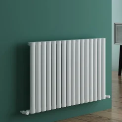 Carisa Tallis Oval Single Panel Horizontal Aluminium Radiator