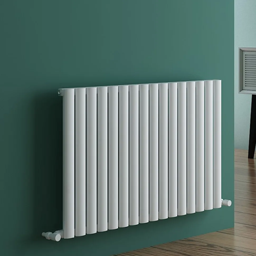 Carisa Tallis Oval Single Panel Horizontal Aluminium Radiator