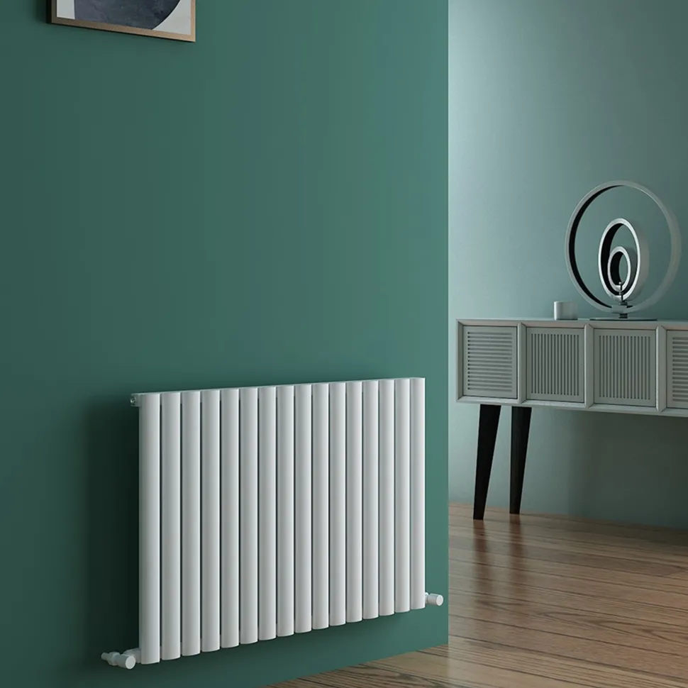Carisa Tallis Oval Single Panel Horizontal Aluminium Radiator
