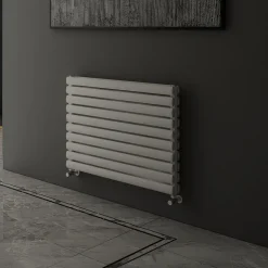 Carisa Tallis XL Oval Double Panel Horizontal Aluminium Radiator