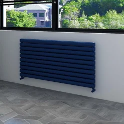 Carisa Tallis XL Oval Double Panel Horizontal Aluminium Radiator