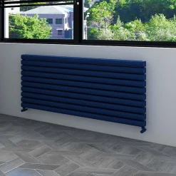 Carisa Tallis XL Oval Double Panel Horizontal Aluminium Radiator