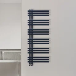 Carisa Terra Offset Aluminium Heated Towel Rail