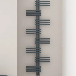 Carisa Unico Offset Aluminium Designer Heated Towel Rail
